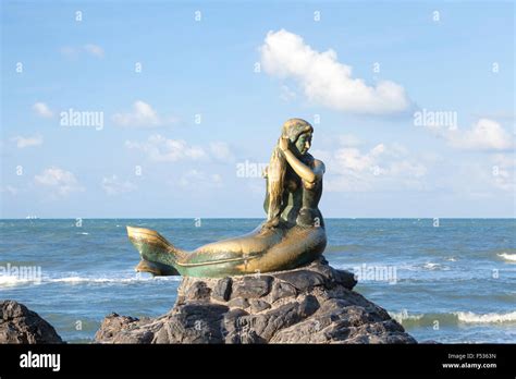 Golden Mermaid Statue Thailand