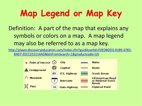 Map Key Legend Definition