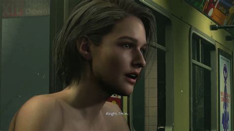 Resident Evil Remake Story Mode Nightmare Mode Jill Completely Naked Carlos Replaced Part