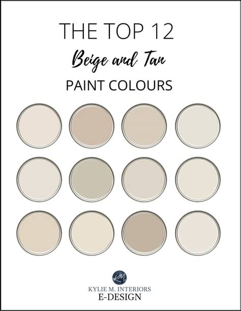 The 12 Most Popular Beige And Tan Paint Colours Kylie M