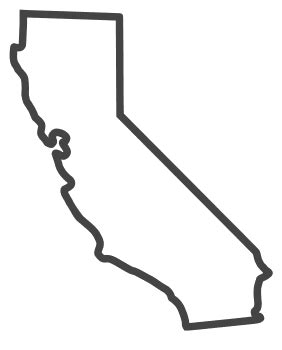 California Outline With Text SVG Files Cali Vector Cali Map Clip Art