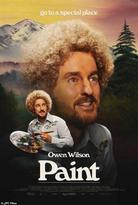 Owen Wilson Looks Almost Unrecognizable As He Sports Bob Ross Inspired