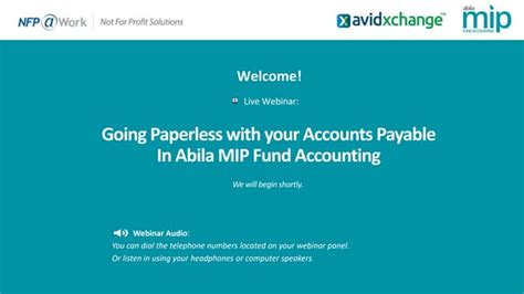 Abila Mip Going Paperless With Your Accounts Payable Ppt
