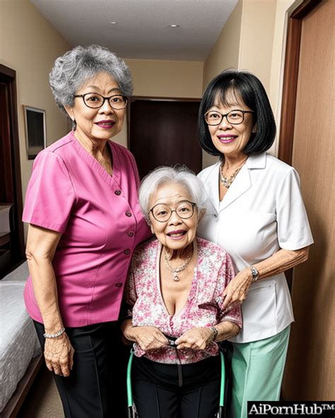 Aipornhub — 3 Very Old Asian Grannys Round Firm Boob Implants
