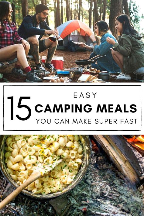 Delicious And Quick Camping Meals