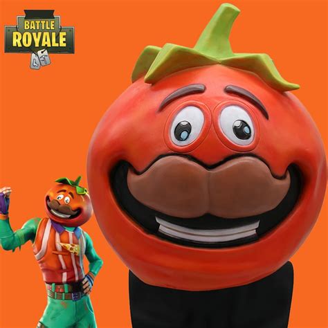 Battle Royale Tomato Head Crown Mask Cosplay Tomato Temple Tomato Head