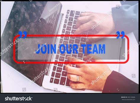 Hand Text Join Our Team Vintage Stock Photo 595158080 Shutterstock