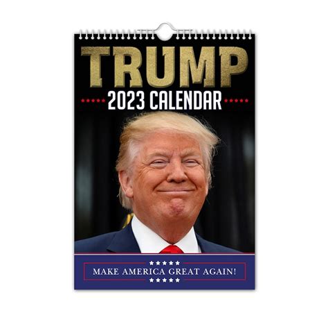 Donald Trump 2023 Wall Calendar Funny Quirky Etsy