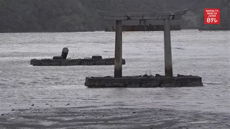 Tsushima Shrine Gate Crumbles In Typhoon All About Japan