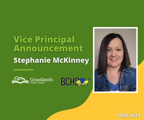 Grasslands Public Schools Announces 202324 Brooks Composite High School Principal Stephanie