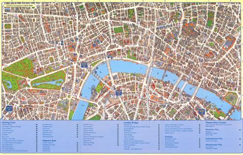 London Tourist Map Mapping London