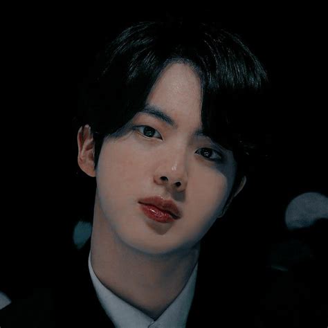 Jin Dark Aesthetic Worldwide Handsome Black Award Show Black Hair Hot