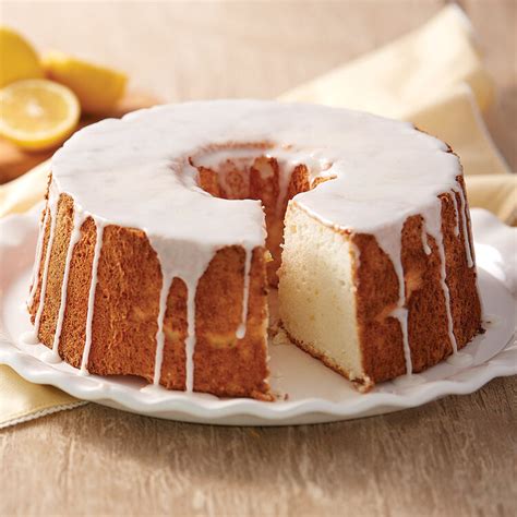 Cakes made with this method: Lemon Angel Food Cake Recipe | Wilton