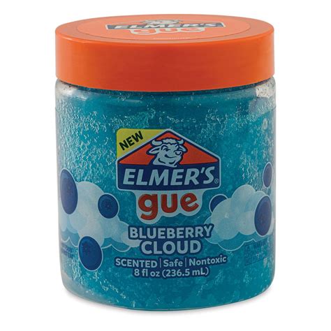 Elmers Gue Premade Slime Blueberry Cloud Scented Slime 8 Oz Blick