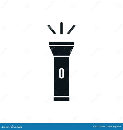 Flashlight Icon Vector Logo Design Template Stock Vector Illustration