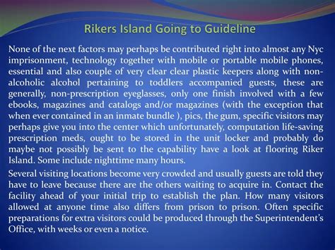 Ppt Rikers Island Powerpoint Presentation Free Download Id1411412