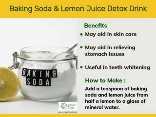 Amazing Benefits Of Baking Soda And Lemon Organic Facts