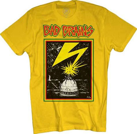 Bad Brains Capitol Yellow T Shirt Clarity Records