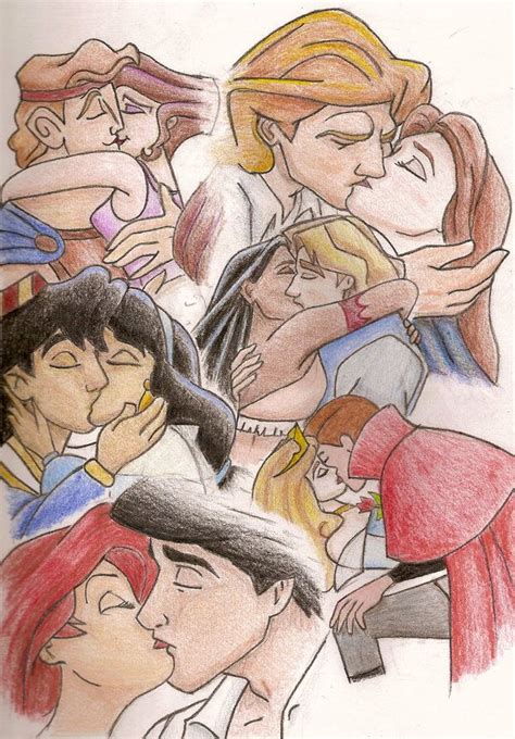 Some Of My Fav Kisses Disney Kiss Disney Fan Art Disney Freak