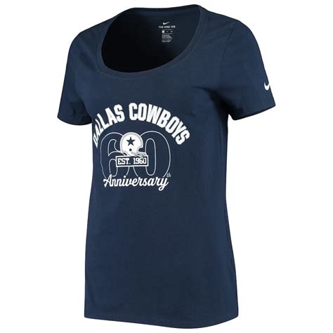 Womens Dallas Cowboys Nike Navy 60th Anniversary T Shirt