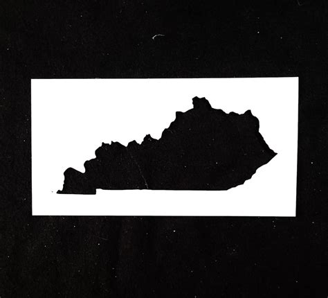 Kentucky State Silhouette Stencil Etsy