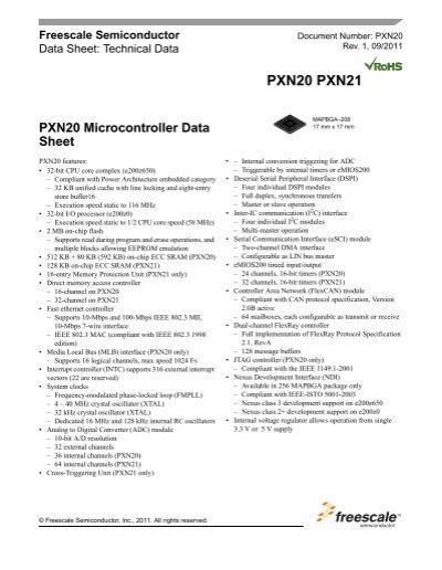 Mpc5668x Data Sheet Freescale Semiconductor