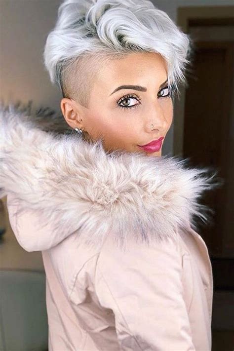 20 Amazing Short Hair Shaved Sides Female Hairstyles And Haircuts