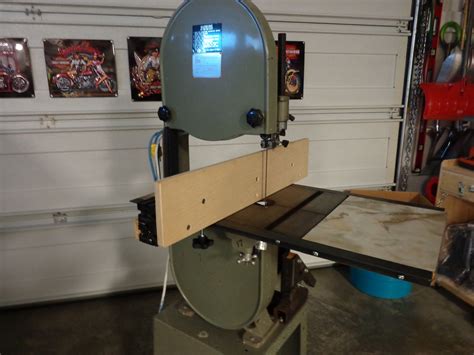 35 Bandsaw with table extension. Veritas router fence adapted for