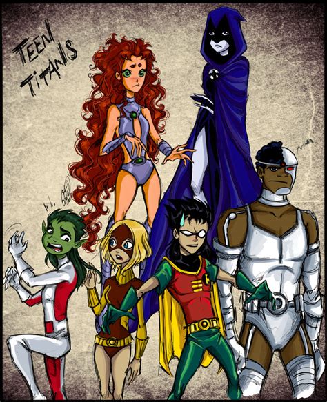 New Teen Titans By Gretlusky On Deviantart
