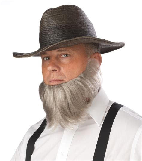 Farmer Beard Black Chin Beard Amish Historical Costume Accessory Costumes Reenactment Theater