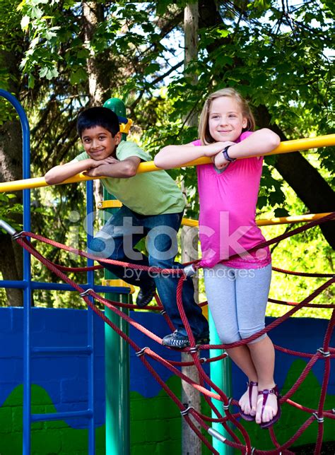 Children Playing Outside Stock Photo Royalty Free Freeimages