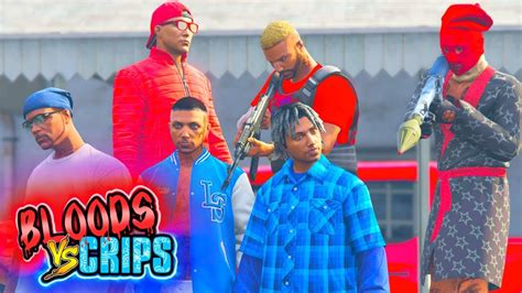 Bloods And Crips Gang Fight 🔵🔴gta 5 Rp Youtube