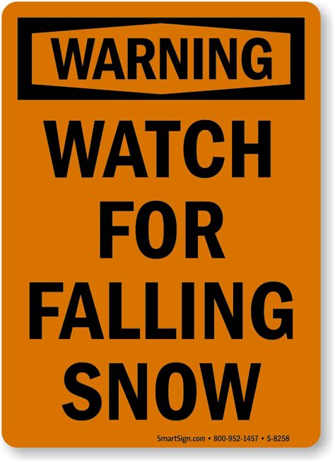 Ice And Snow Warning Signs