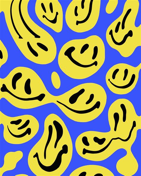 Aesthetic Trippy Smiley Face Wallpaper