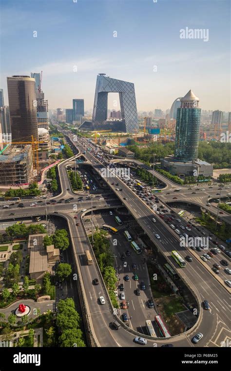 China Beijin City Guomao District Skyline East Second Ring Road