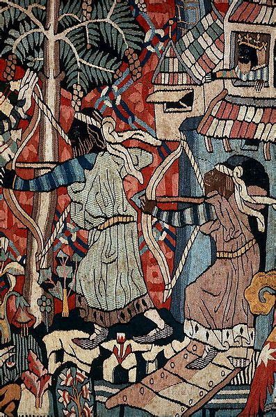 Da13thsun Wild Men Vs Moors A Tapestry 1350 1400 Ad Depicting The