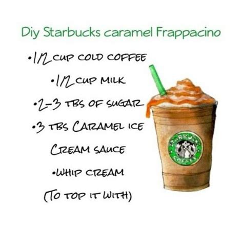 My son gets really creative with his toppings & additions….caramel, moccha, mint or vanilla. DIY Starbucks Caramel Frapp! Yummmmm | Starbucks recipes ...