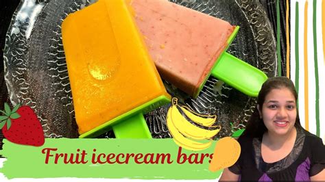 Most newer ice cream makers don't use salt. Healthy Fruit ice-cream bars | Low Calorie Ice-cream| Made ...