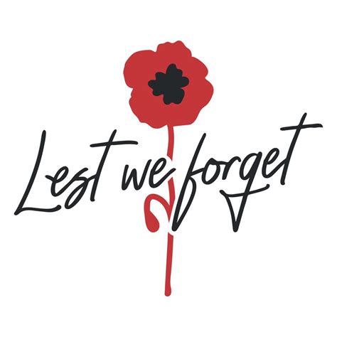 Lest We Forget Memorial Badge 20811965 Vector Art At Vecteezy