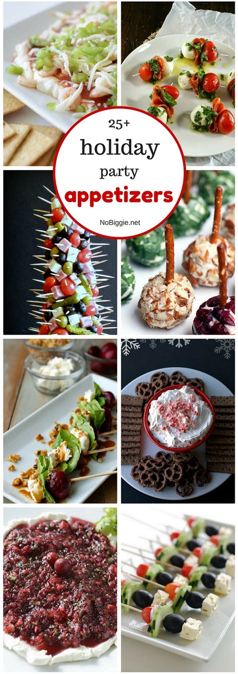 Start the festivities off deliciously with a great selection of tasty christmas appetizers. 25+ Holiday Party Appetizers | NoBiggie