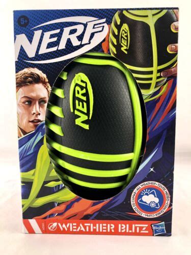 Nerf Weather Blitz Football For All Weather Play Easy To Hold Grips