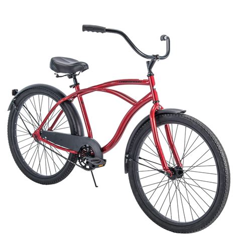 Huffy 26 Cranbrook Beach Cruiser Comfort Bike For Men Red Walmart