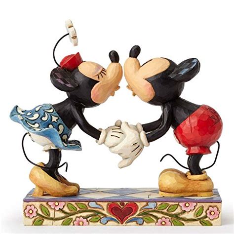 Disney Traditions By Jim Shore Mickey Mouse Kissing Minnie Stone Resin