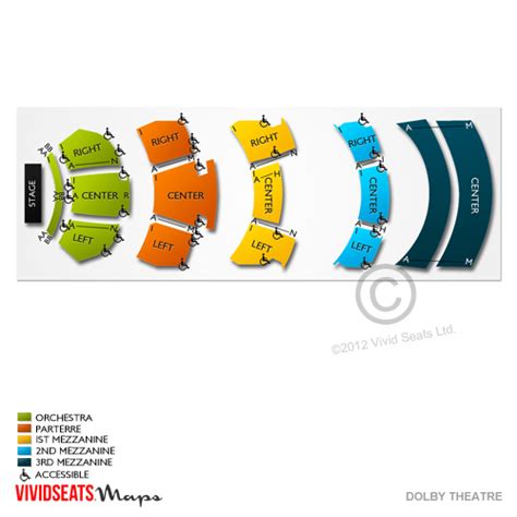 Dolby Theatre Tickets Dolby Theatre Seating Chart Vivid Seats