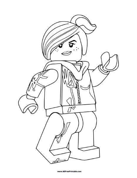 Lego Lucy Coloring Page Free Printable Allfreeprintable Com Wyldstyle