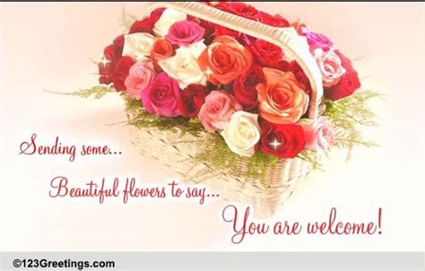 Some Beautiful Flowers To Say Free You Are Welcome Ecards 123