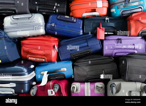 Suitcases Stacked Airport Hi Res Stock Photography And Images Alamy