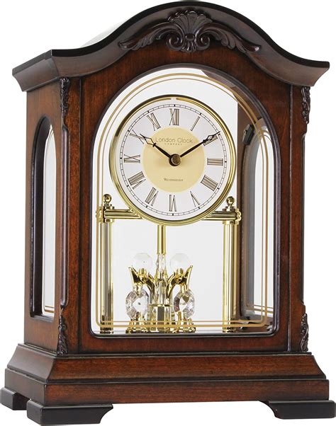 Skeleton Wooden Anniversary Clock With Westminster Chime Uk