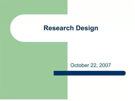 Ppt Research Design Powerpoint Presentation Free Download Id167301