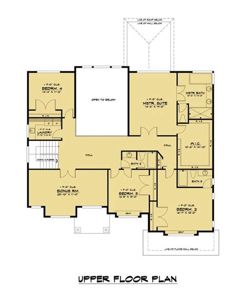 Open Concept Modern 2 Story House Floor Plans Dengan Santai